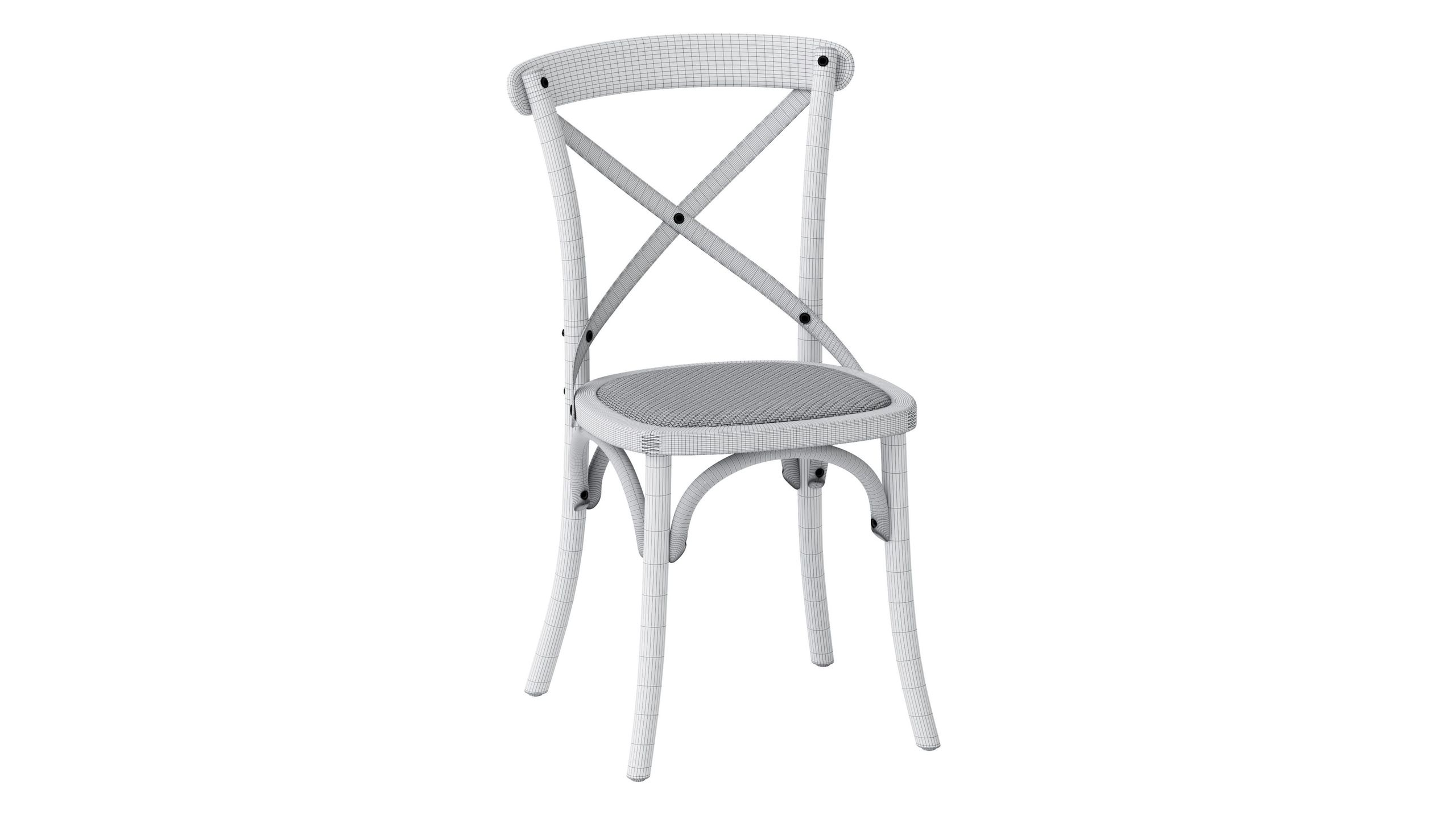 High-quality 3D rendered furniture chair showcasing 3D modeling and visualization