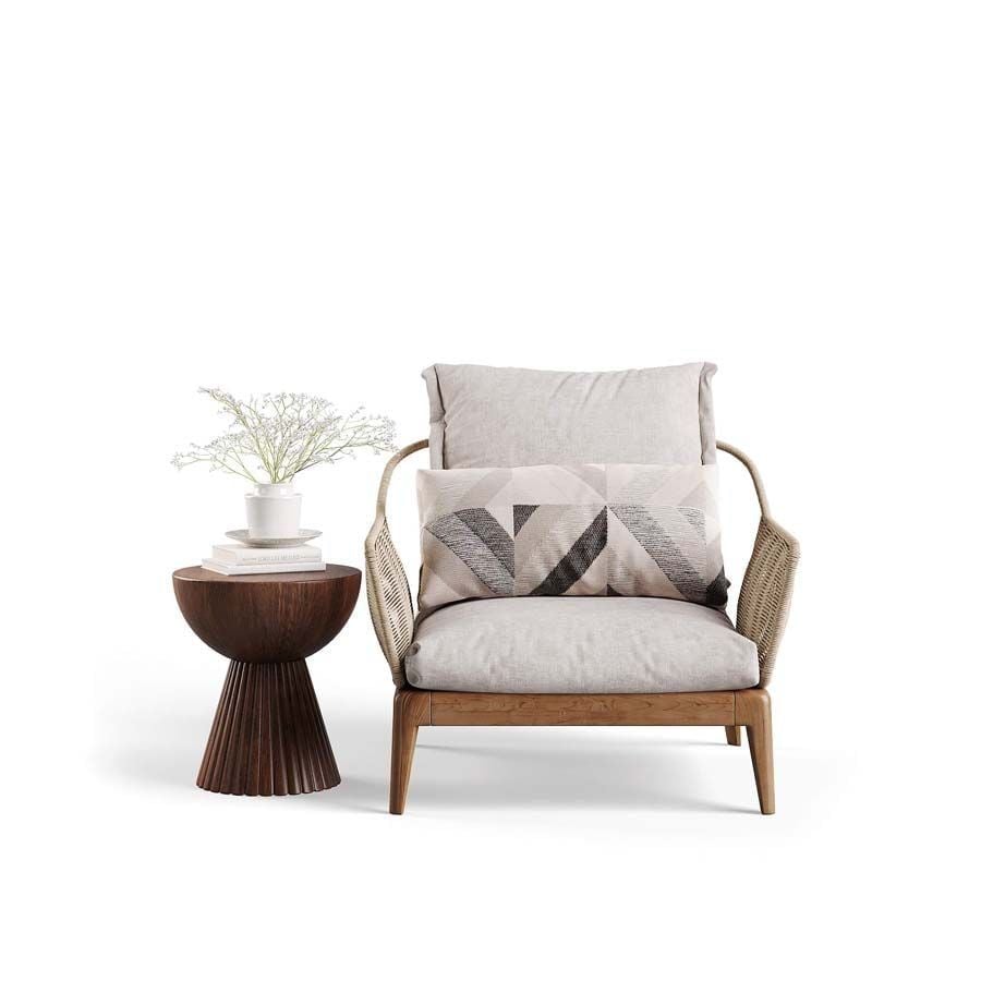 3D Models of an Armchair and a Side Table