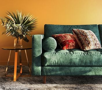 3D Close-up Visualization for a Chenille Sofa
