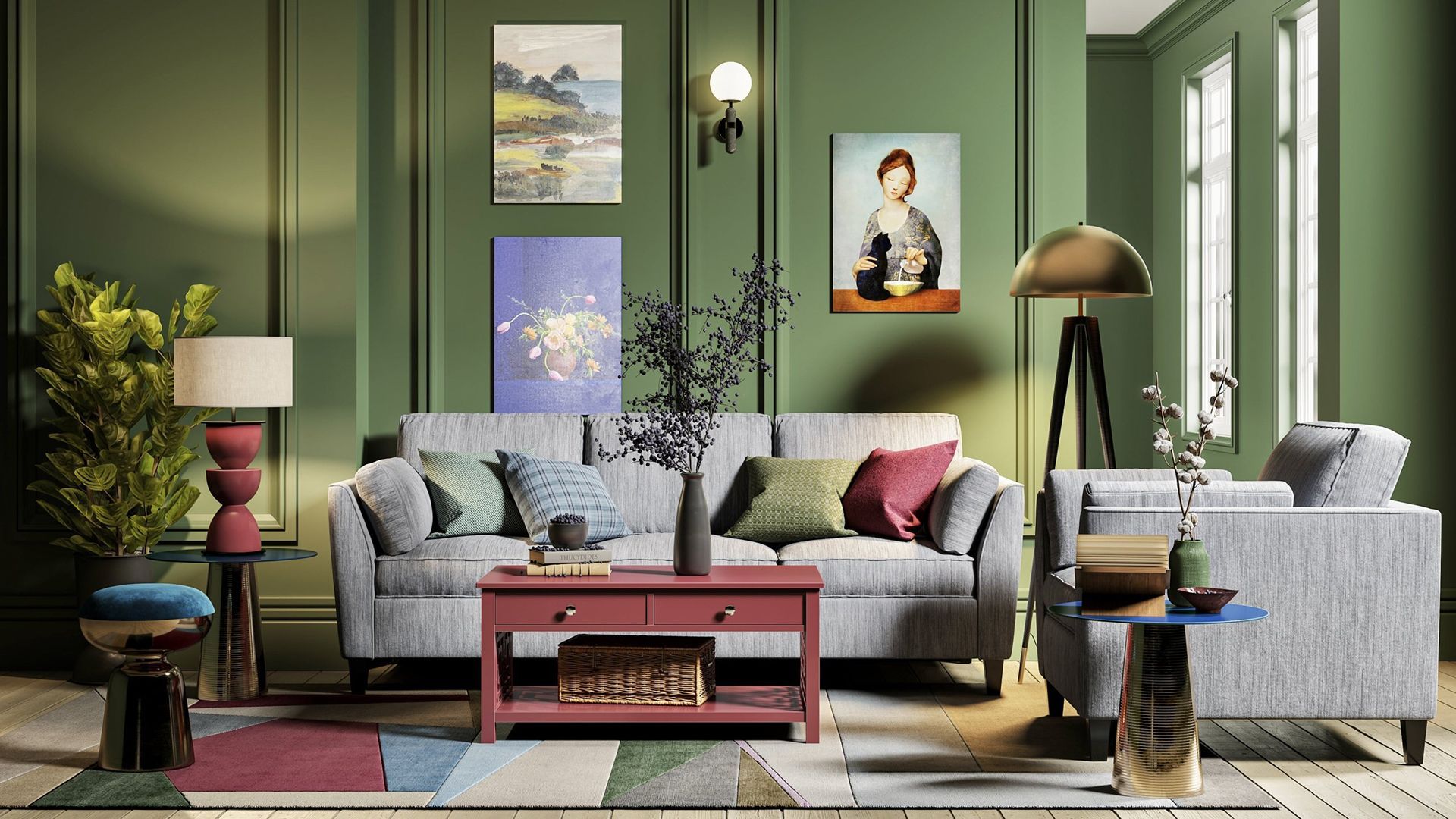 Sofa 3D Rendering
