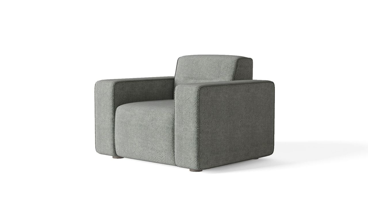 Grey Chair CG Silo Rendering