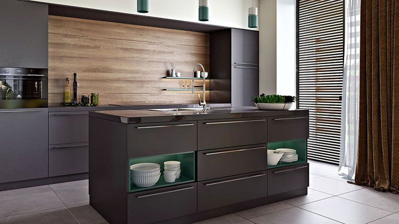 3D Photography of a Kitchen Furniture in a Virtual Room Set