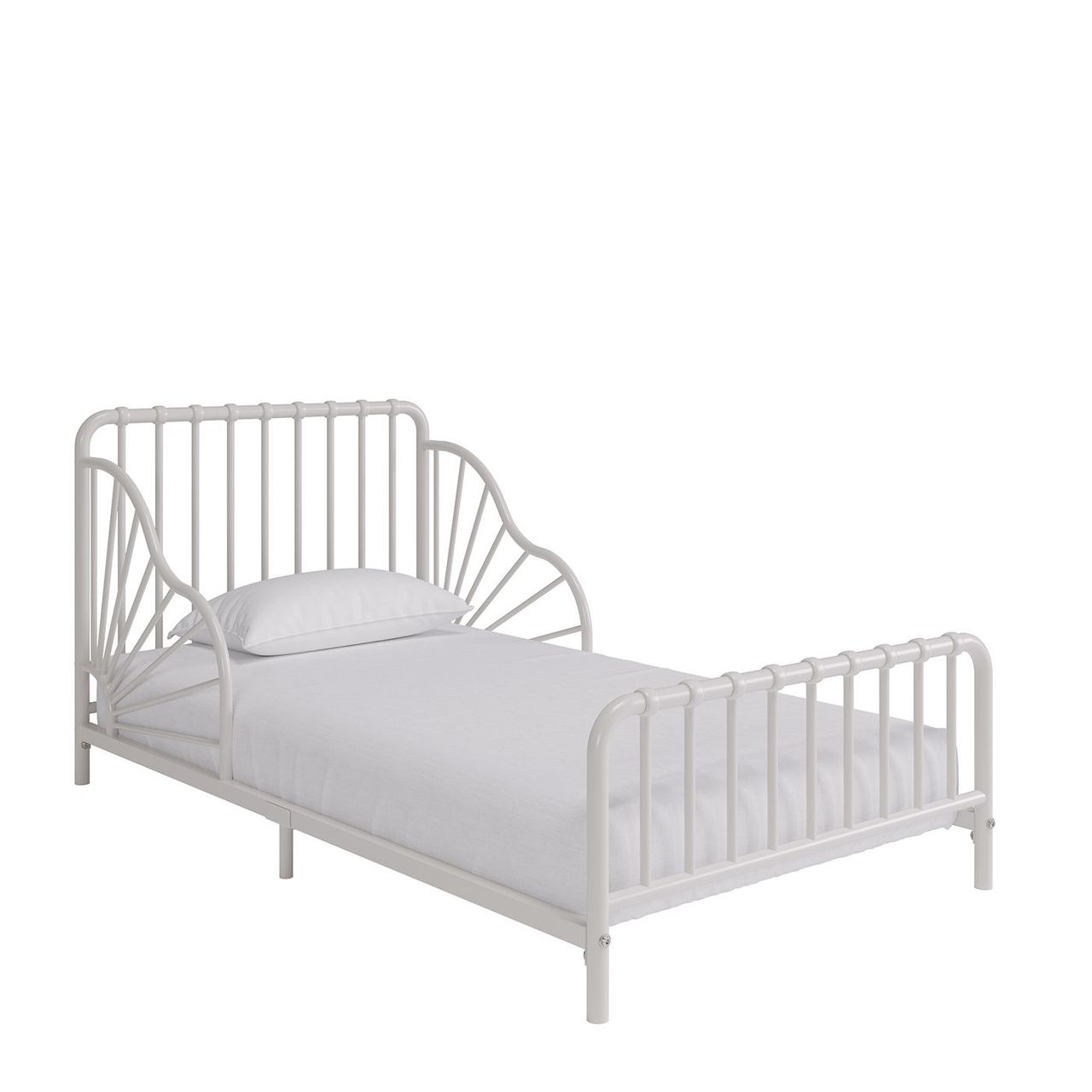 White Bed 3D Rendering