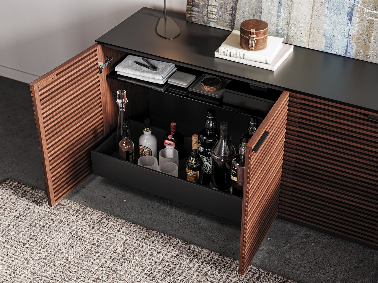 Media Console Close Up CG Shot