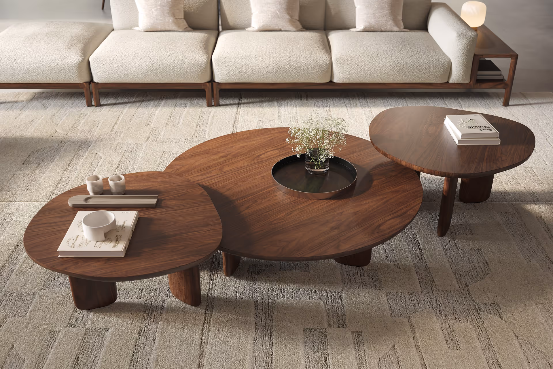 Lifestyle CGI for a Wooden Coffee Table