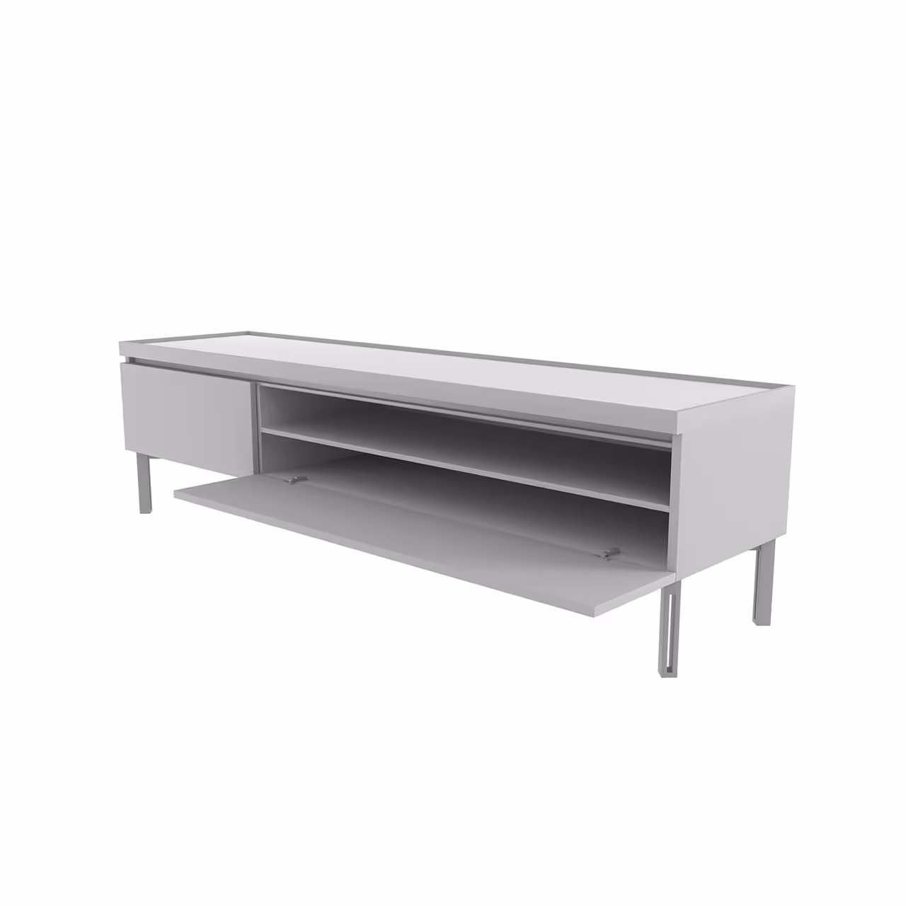 Long Сhest of Drawers 3D Model
