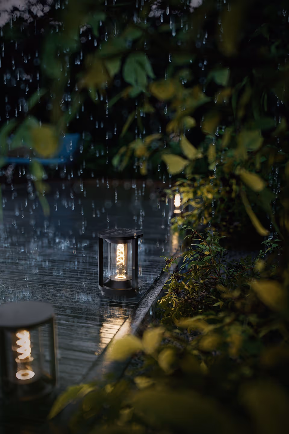 3D rendered image of outdoor lights
