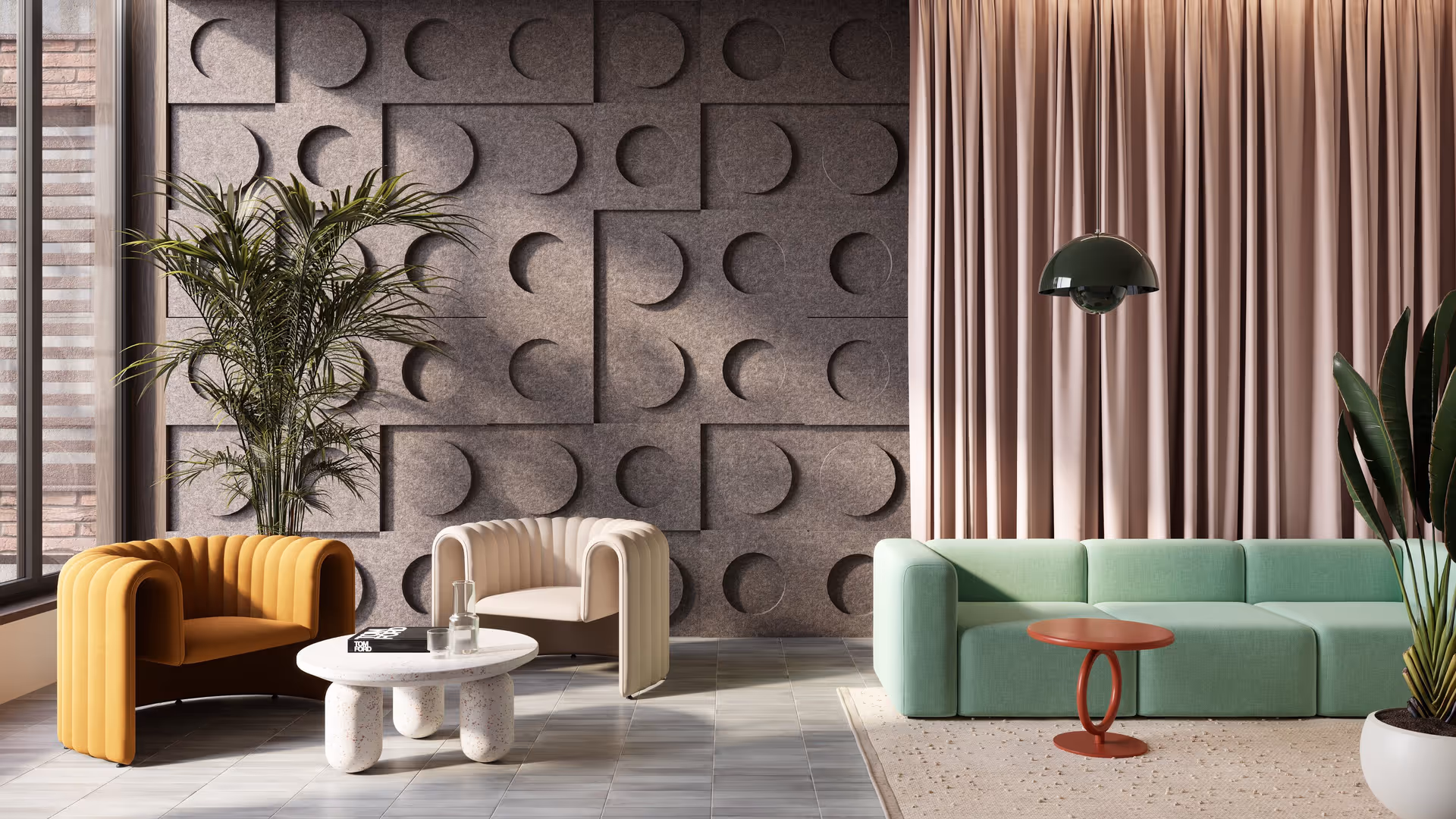 Hotel Lounge Furniture Lifestyle CGI
