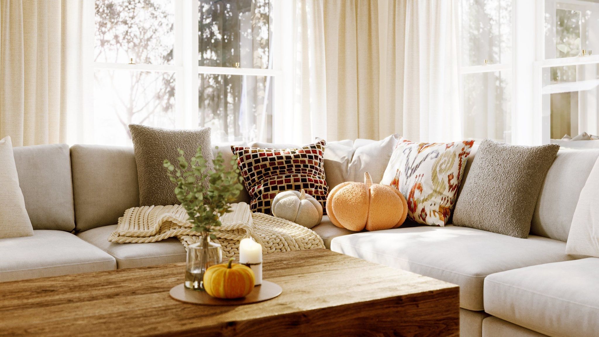 Living Room Render for a Cozy Sofa