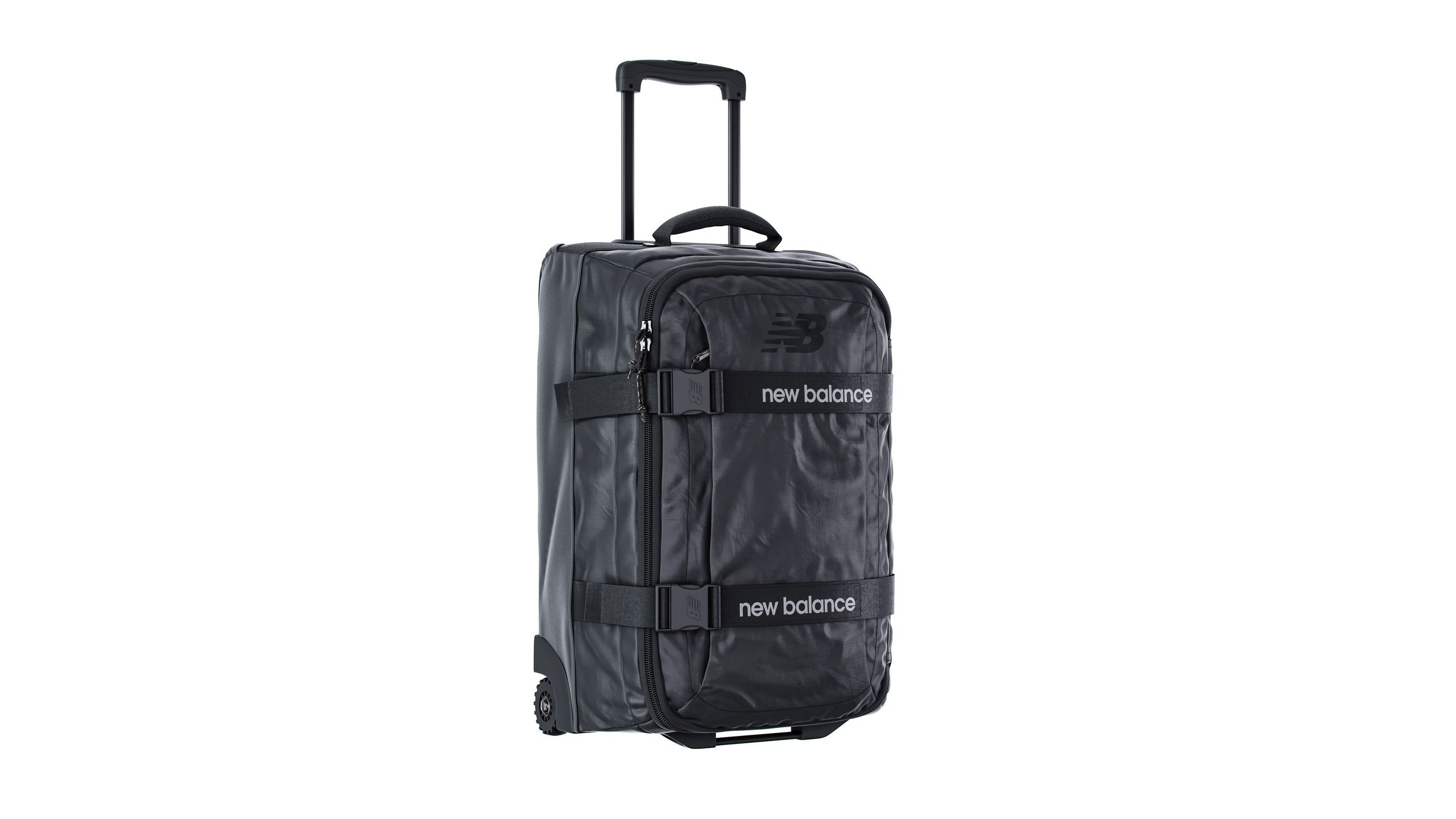 High-quality 3D Product Visualization of a Black Suitcase