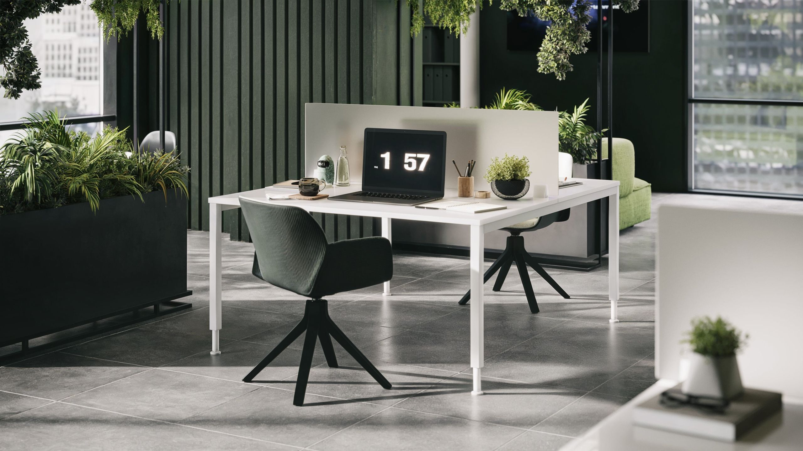 Lifestyle 3D Visualization of Office Furniture