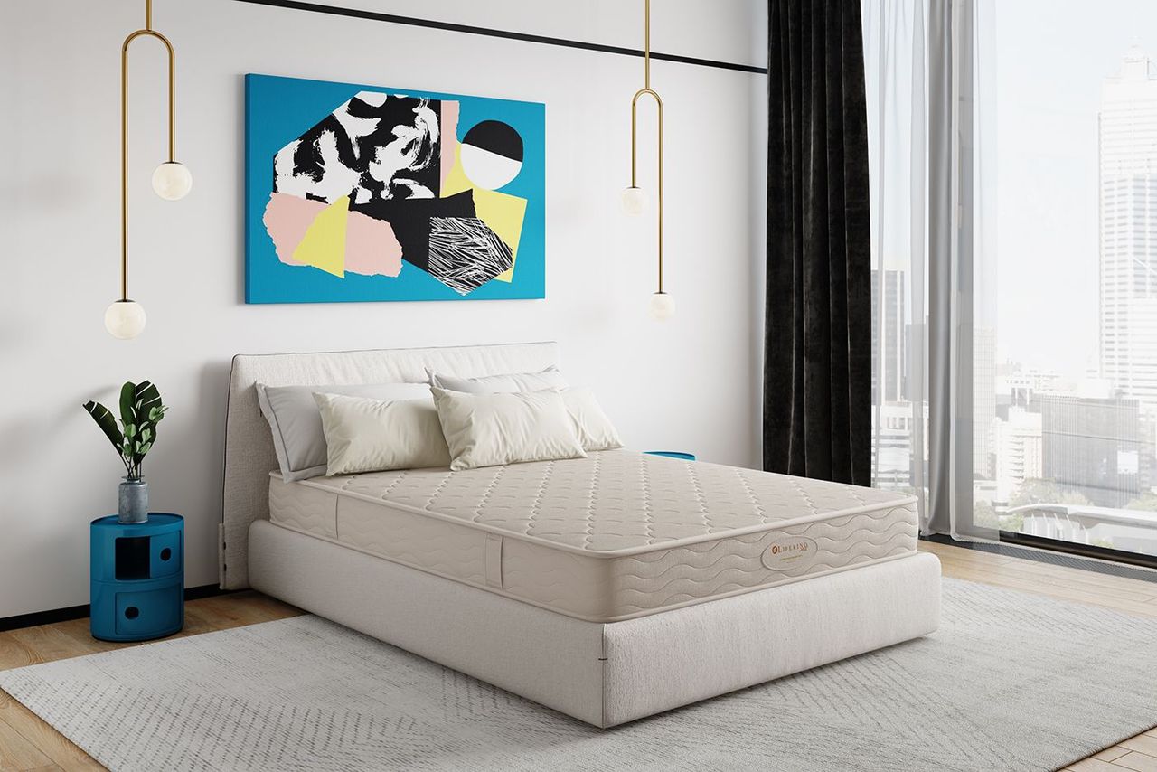 Bedroom render 45 degree view