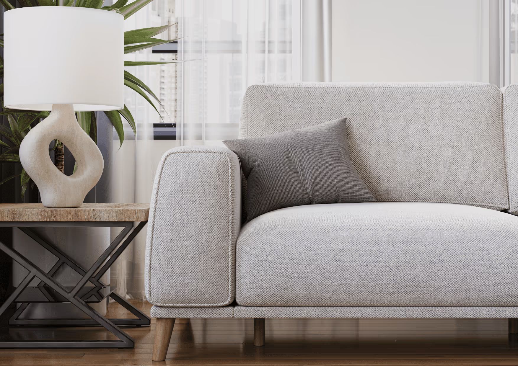 3D texturing for a modern sofa