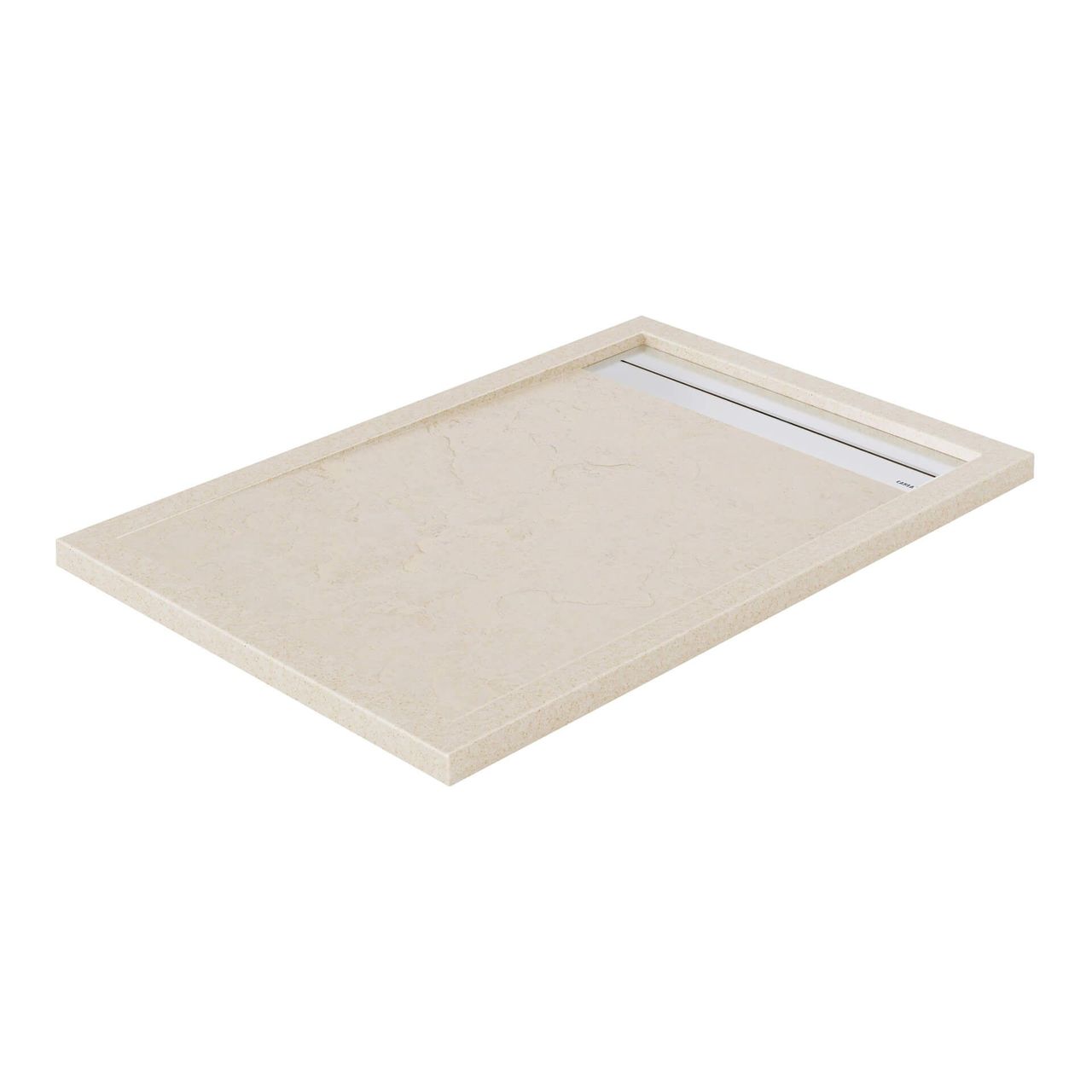 Cream Shower Tray Silo CGI