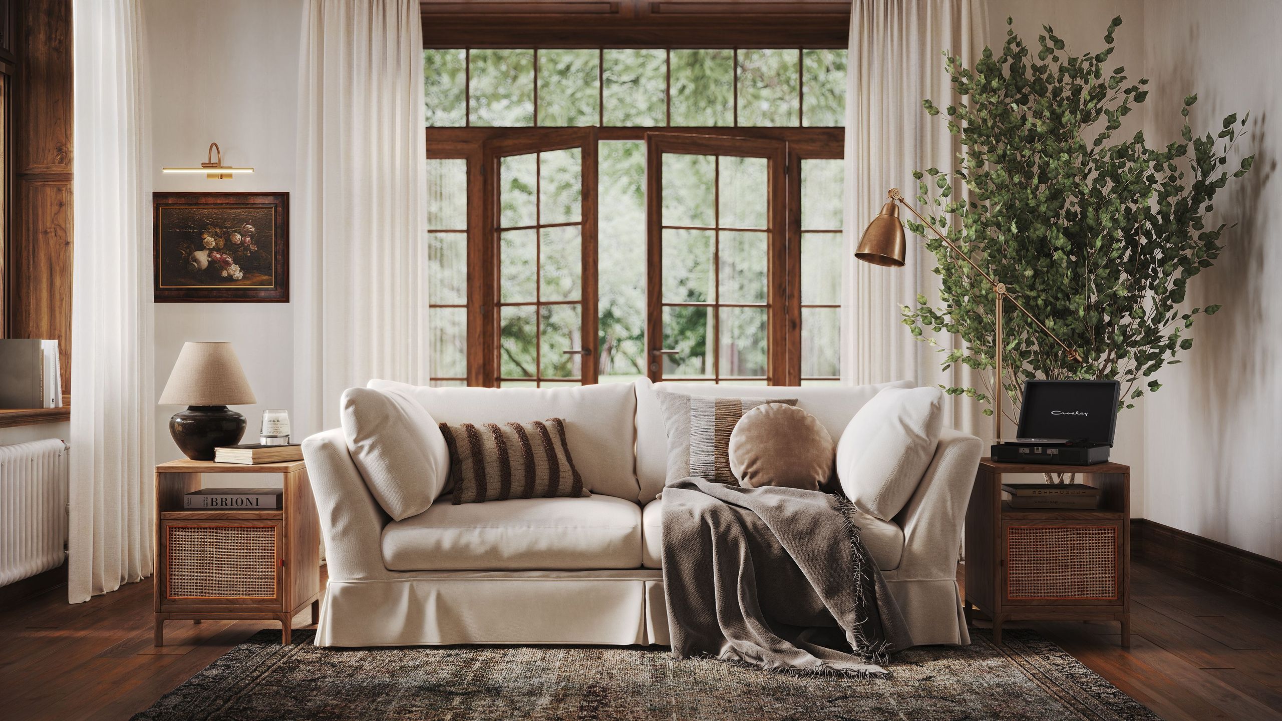 3D Lifestyle Visualization of an Upholstered Sofa