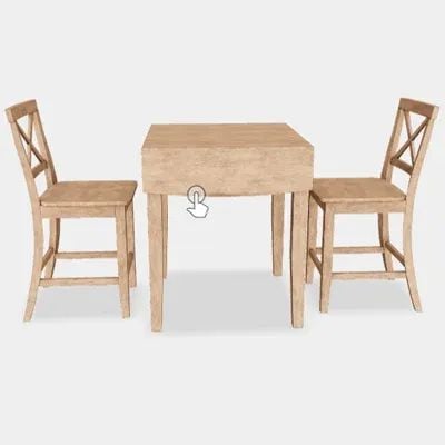 Preview of an AR model showing a dining furniture set
